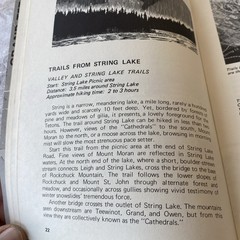 “Teton Trails”- Pamphlet (56 Pages) by Brian Harry with Illustrations 1982 PB