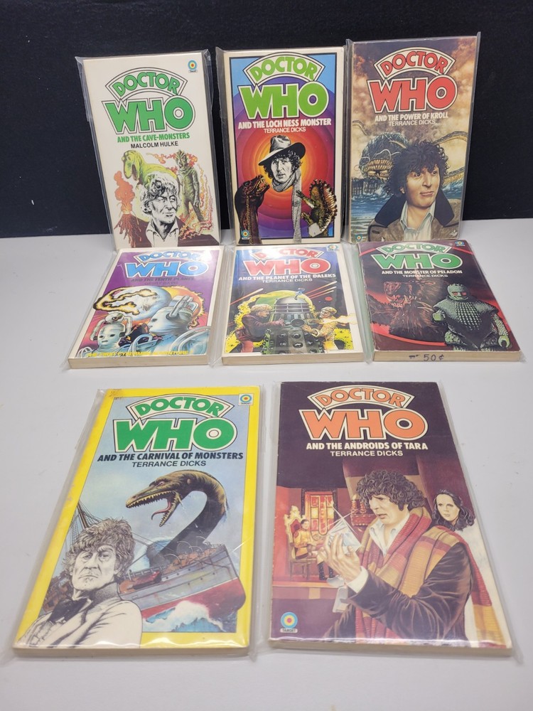 LOT #1 VTG 1980s Era (8) Doctor Who 1980’s Target Paperback GOOD CONDITION!