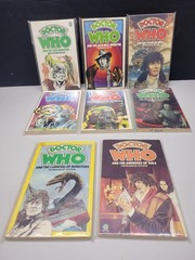 LOT #1 VTG 1980s Era (8) Doctor Who 1980’s Target Paperback GOOD CONDITION!