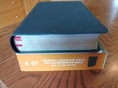 KJV Giant Print Personal Size Ref. Bible – $119.99 Retail -Black Genuine Leather
