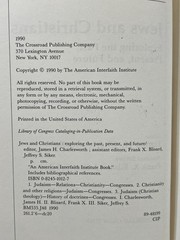 Jews and Christians Exploring the Past, Present, & Future James H. Charlesworth
