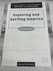 Exploring and Settling America by E. D. Hirsch Jr Core Knowledge K Teacher Guide