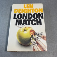 London Match Len Deighton 1985 First Edition Spy Thriller Alfred A. Knopf