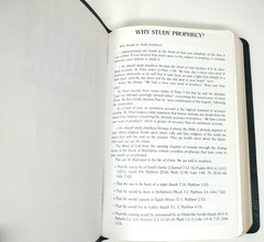 NKJV Prophecy Study Bible John Hagee Black Bonded Leather 1997 Thomas Nelson VG