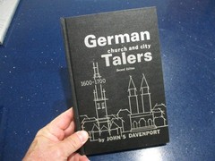 GERMAN CHURCH AND CITY TALERS 1600-1700 2E Book John S Davenport w/ORIG VALUES!