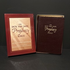 The Jack Van Impe Prophecy Bible New Third Edition KJV Bonded Burgundy Leather
