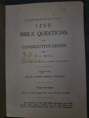 1200 Bible Questions