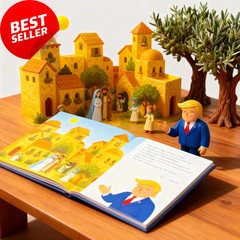 The Birth of Jesus Kids Talking Book w/ Trump Voice Nativity Gift Hardcover