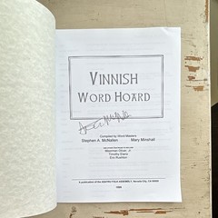 Vinnish Word Hoard Signed staple bound 1999 rare Stephen McNallen Minshall
