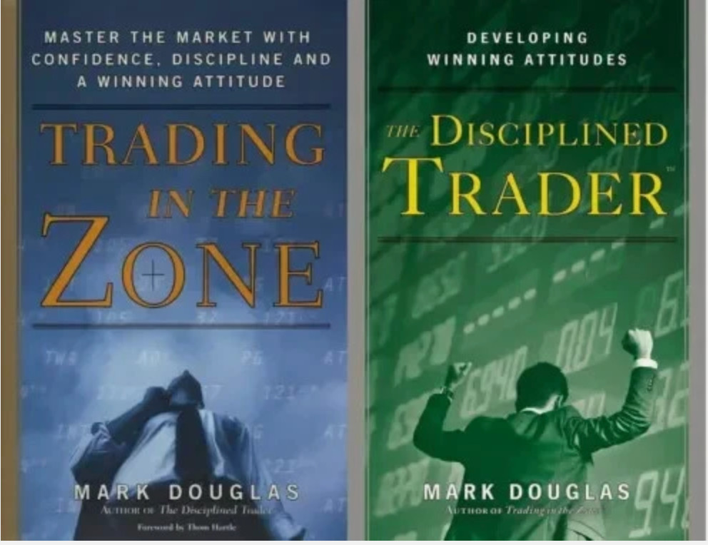 Trading in the Zone and The Disciplined Trader by Mark Douglas Paperback English