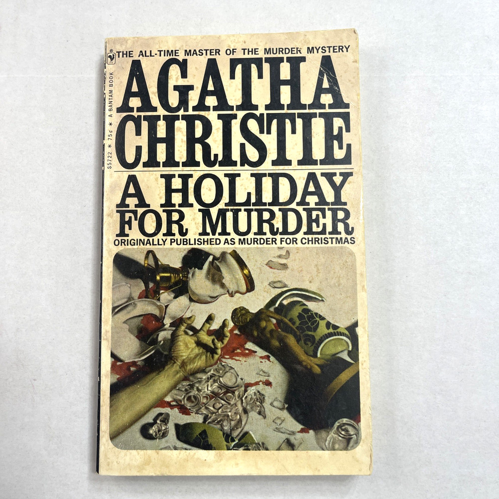 A Holiday for Murder Agatha Christie 1973 Bantam 15th Print PB Poirot