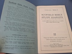 Scofield Bible Study Leaflets Leaders Book Series A, B, C, D, 1935