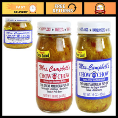 Chow Chow Pickles – 2 Pack (16oz Jars) – Hot & Sweet Relish for Sandwiches & Sna