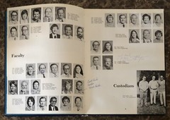 Vintage 1973 Bellflower California Junior High School Yearbook Chieftain Signed