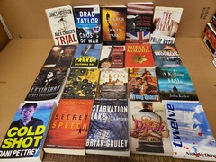 Lot of 10 Pounds Mystery Large Trade Paperback Books Suspense Thriller Crime MIX
