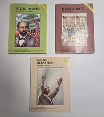 Biography Books Set Lucretia Mott W.E.B. Du Bois Leonard Bernstein Illustrated