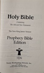 NKJV Holy Bible TBN Special Prophecy Edition 1985 Burgundy Bonded Leather