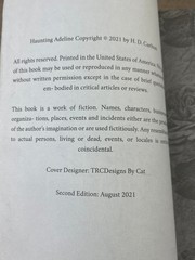 Haunting Adeline H.D. Carlton 2021 Second Edition Dark Romance Thriller
