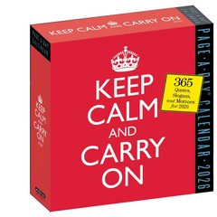 Workman Publishing, Keep Calm and Carry On Quotes 2026 Page-a-Day Desk Calendar