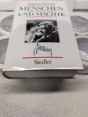 🖊️Signed by HELMUT SCHMIDT Chancellor of Germany ~ Menschen und Mächte (1987)