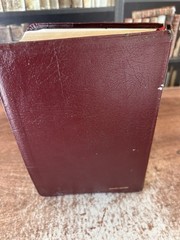 HOLY BIBLE NKJV Giant Print Nelson 1992 Red Letter Ed. Burgundy Bonded Leather
