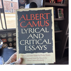 Albert Camus Lyrical and Critical Essays Hardcover Alfred A. Knopf 1968 Vintage