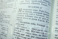 RUSSIAN Table BIBLE red leatherette hard cover, Indexes 29x22cm Gift Box Библия