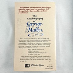 Autobiography Of George Muller Whitaker House 1984 Paperback