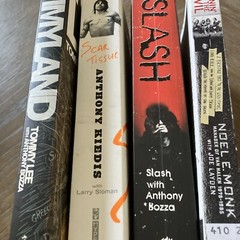Lot Of 5 Rock Books Hammer of the Gods Led Zeppelin Anthony Kiedis Scar Tissue