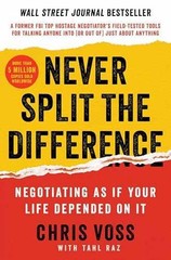 Never Split the Difference: – Hardcover, by Voss Chris; Raz – Very Good b