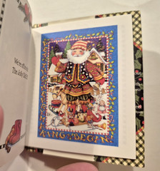 Mary Engelbreit Christmas Mini Book Merrily Merrily With Jacket Vintage 1995 EUC