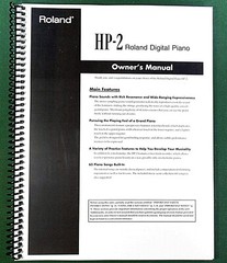 Roland HP-2 Owner’s Instruction Manual: 44 Pages & Protective Covers!