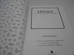 Legacy: An Off-Color Novella for You to Color – HC by Chuck Palahniuk Dark Horse