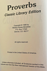 Proverbs Classic Library Edition by Marilyn Hickey Hardcover 390 Pages 1996