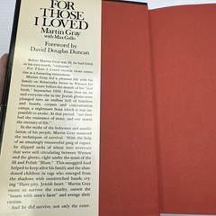 For Those I Loved Martin Gray 1972 First English Edition HC Holocaust Survivor