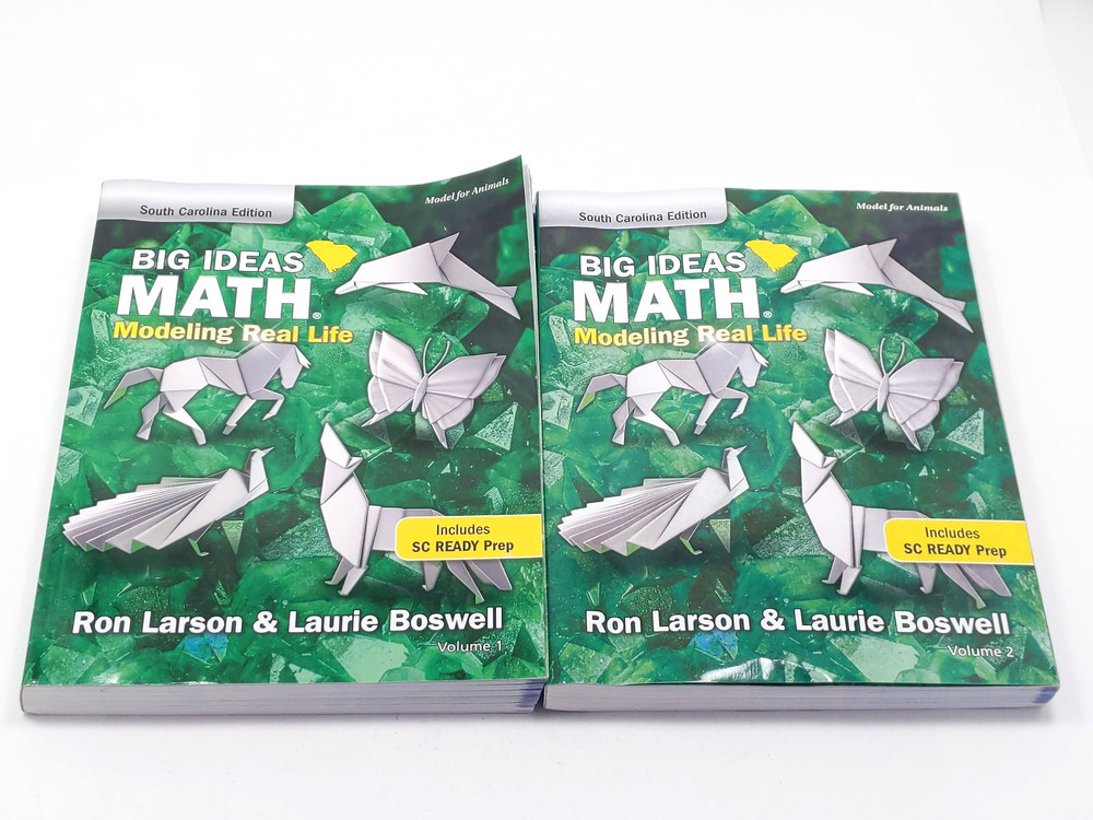 Big Ideas Math Modeling Real Life Grade 3 Volume 1 & 2 South Carolina Edition