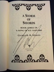 Storm of Swords (Signed) by George R. R. Martin (2000, Hardcover)