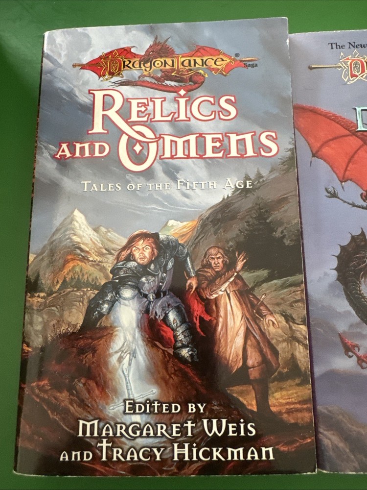 Dragonlance Lot Of 2 The Dragons At War And Relics And Omens (first Ed)