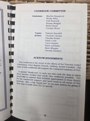 First Baptist Church Gaffney, South Carolina Cookbook 1996 350 Pages