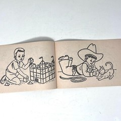 Vintage 1950s Coloring Book Lot Mid Century Children Activity Books