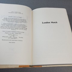 London Match Len Deighton 1985 First Edition Spy Thriller Alfred A. Knopf