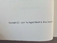 SWEDISH ENGLISH Poems Gunnar Ekelöf 1976 trans. Brita Stendahl LIMITED PRINTING