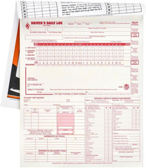 5-in-1 Driver Daily Log Book 10 Pack, Book Format with 31 Sets, 2-Ply Carbonl…