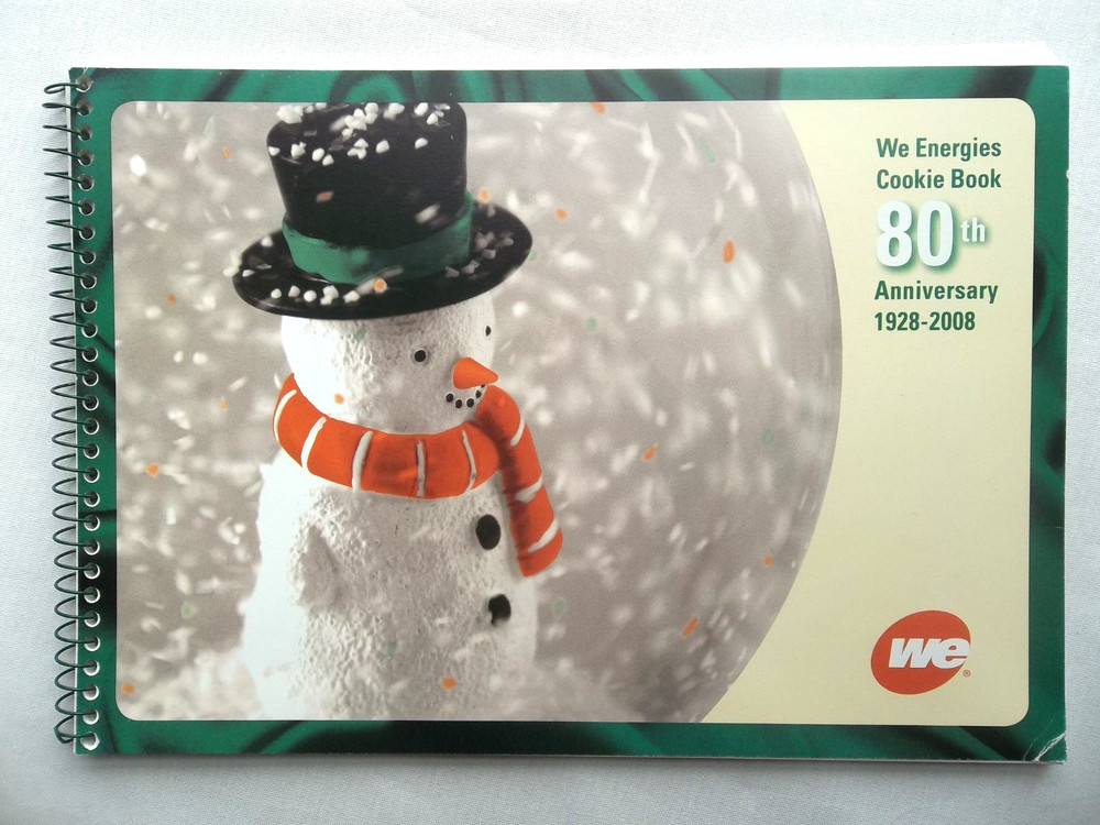 We Energies Cookie Book 2008 – 80th ANNIVERSARY EDITION – Holiday Treats