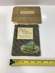 From Wool to Cloth American Woolen Co. William M. Wood PB w/ Original Envelope