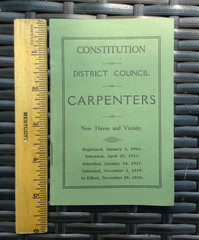Vintage Constitution And Laws Of United Brotherhood Of Carpenters And Joiners