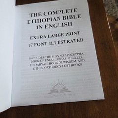 Ethiopian Bible in English Extra Large Print Solomon’s Gate Press HC Book