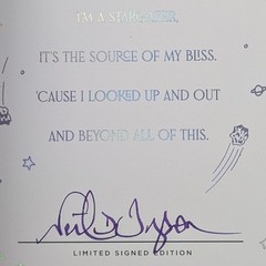 Neil deGrasse Tyson Signed Merlin’s Tour of the Universe Autographed 1st Ed Book
