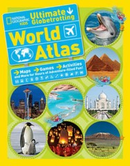 National Geographic Kids Ultimate Globetrotting World Atlas – Paperback – GOOD