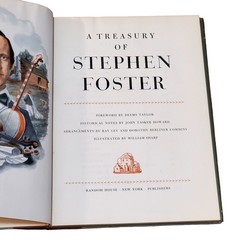 A Treasury of Stephen Foster 1946 1st Printing HC Dust Cover Vtg Song Book